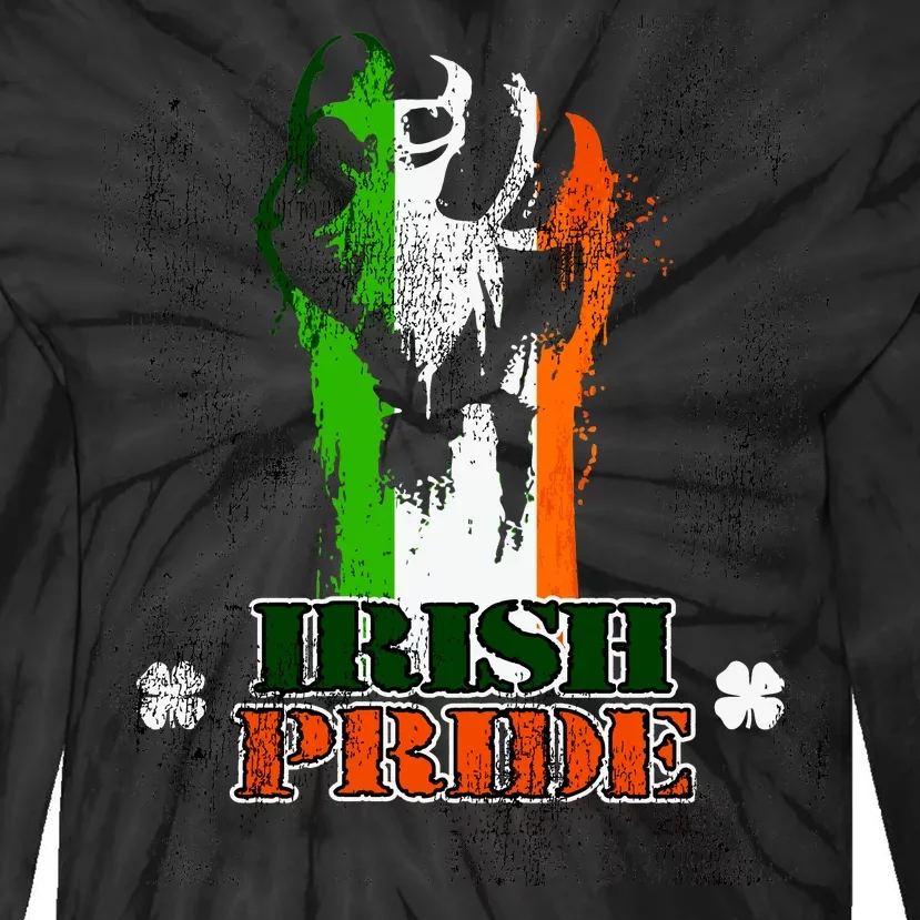 Irish Pride Tie-Dye Long Sleeve Shirt