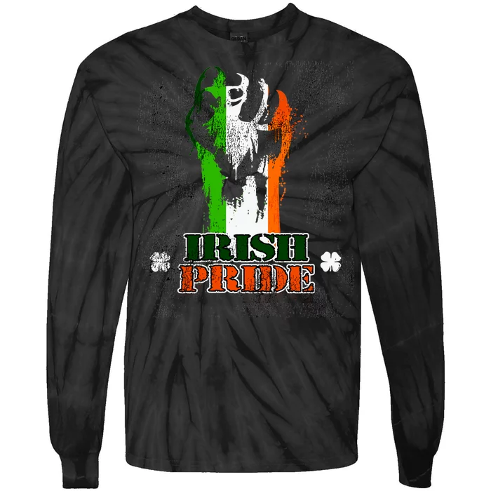 Irish Pride Tie-Dye Long Sleeve Shirt