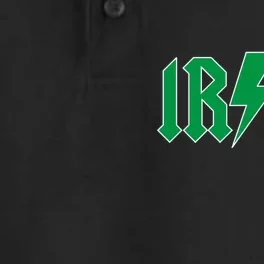 Irish Rocks Logo Music Parody St Patricks Day Dry Zone Grid Performance Polo