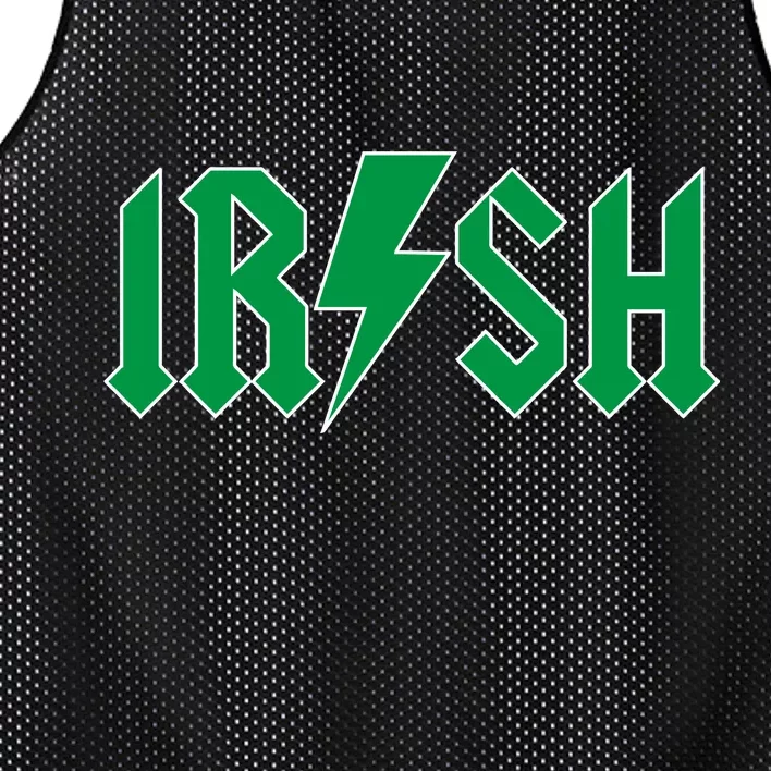 Irish Rocks Logo Music Parody St Patricks Day Mesh Reversible Basketball Jersey Tank