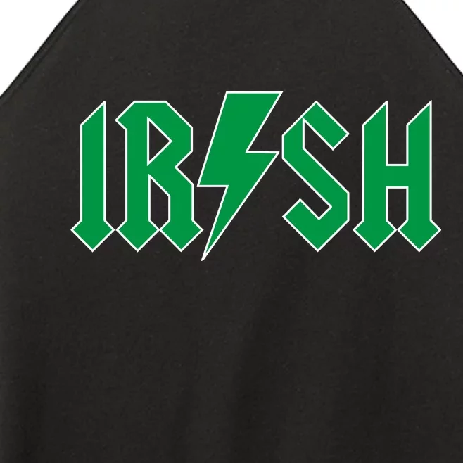 Irish Rocks Logo Music Parody St Patricks Day Women’s Perfect Tri Rocker Tank