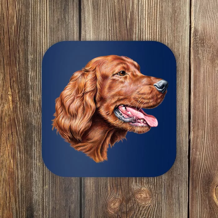 Irish Setter Portrait Coaster