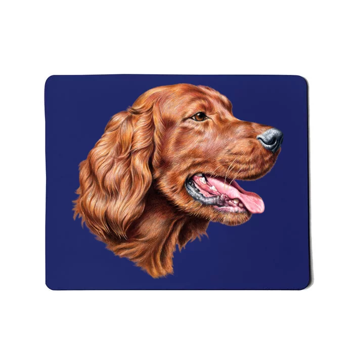 Irish Setter Portrait Mousepad