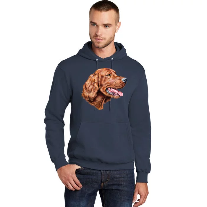 Irish Setter Portrait Tall Hoodie