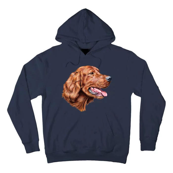 Irish Setter Portrait Tall Hoodie