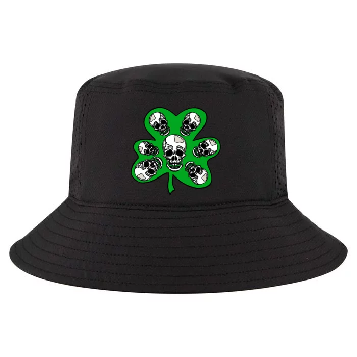 Irish Shamrock Clover Skulls Cool Comfort Performance Bucket Hat