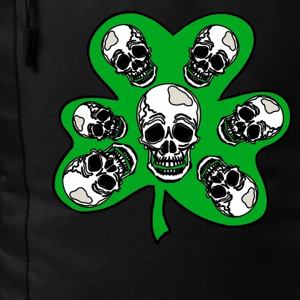 Irish Shamrock Clover Skulls Daily Commute Backpack