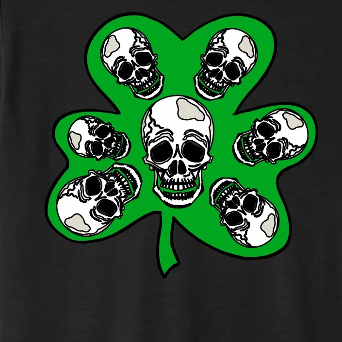 Irish Shamrock Clover Skulls ChromaSoft Performance T-Shirt