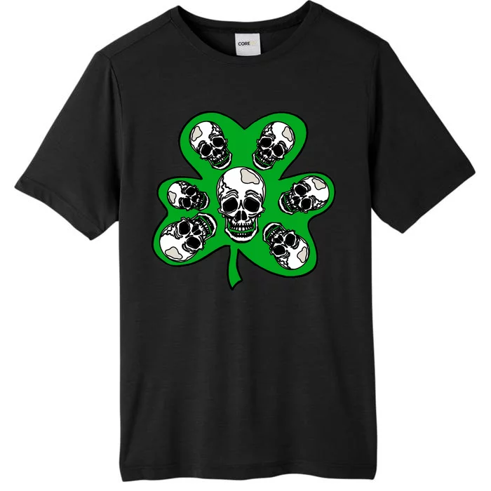 Irish Shamrock Clover Skulls ChromaSoft Performance T-Shirt