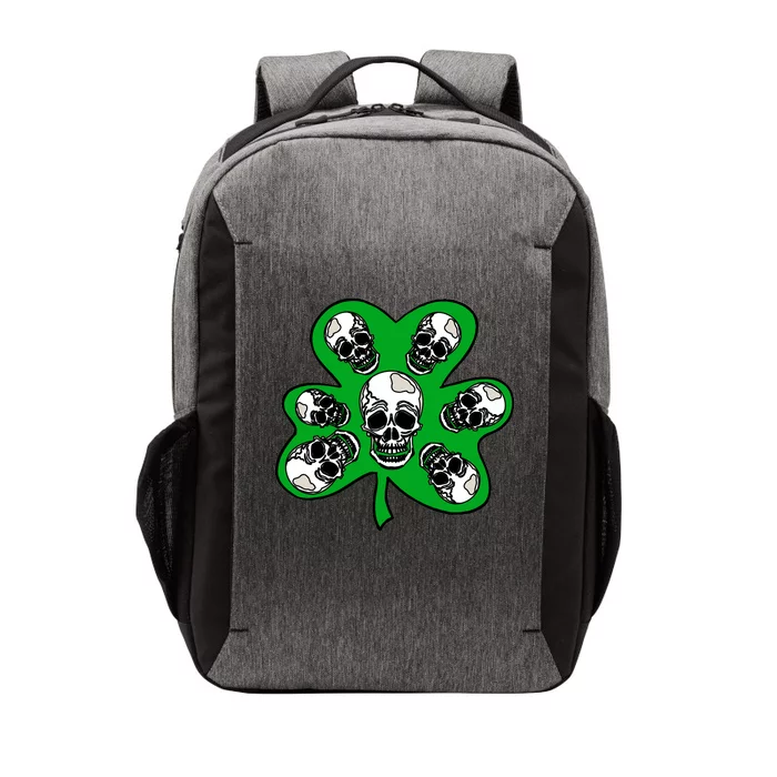 Irish Shamrock Clover Skulls Vector Backpack