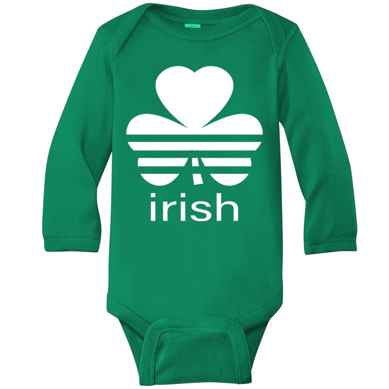 Irish Shamrock Logo Baby Long Sleeve Bodysuit