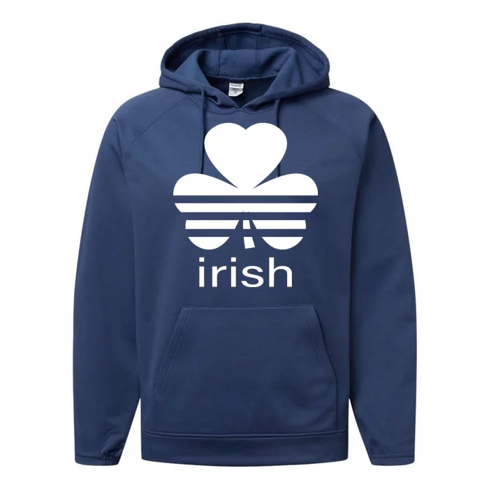 Irish Shamrock Logo Performance Fleece Hoodie