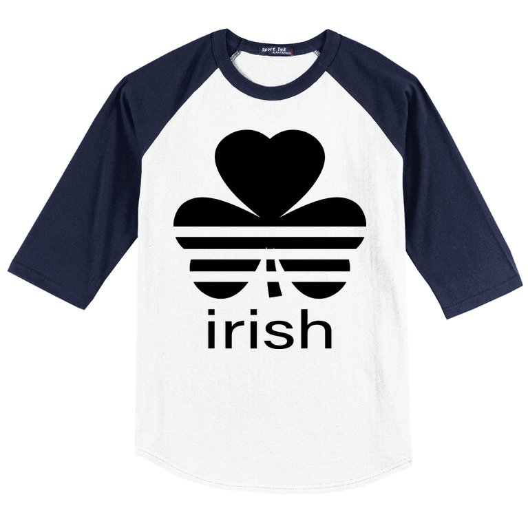 Irish Shamrock Logo Baseball Sleeve Shirt