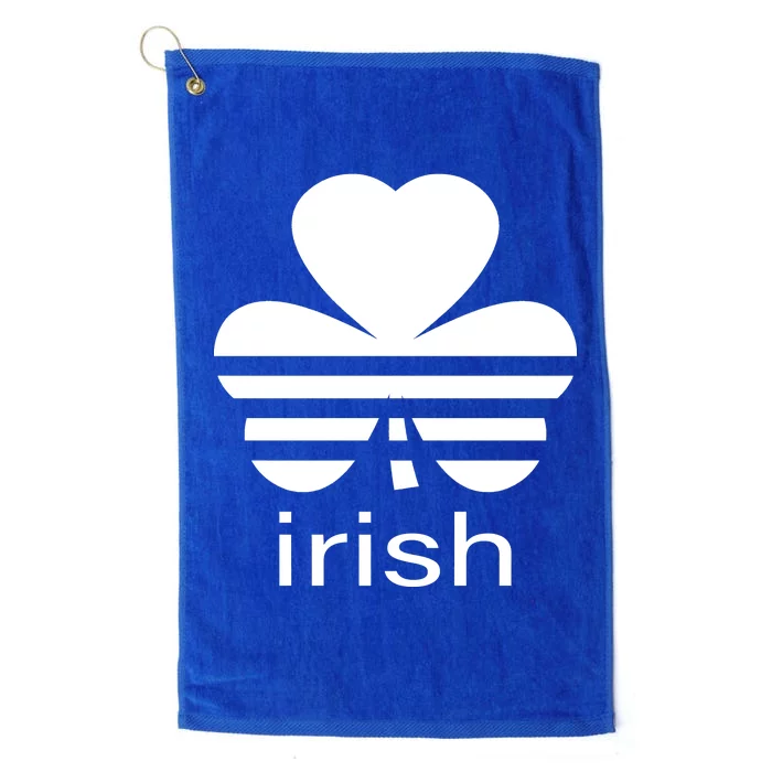 Irish Shamrock Logo Platinum Collection Golf Towel