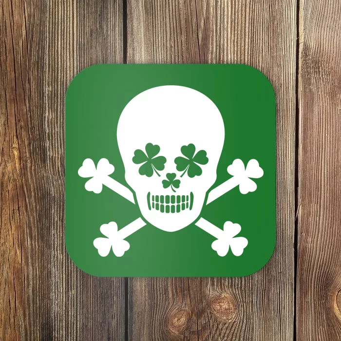 Irish Shamrock Skull Coaster