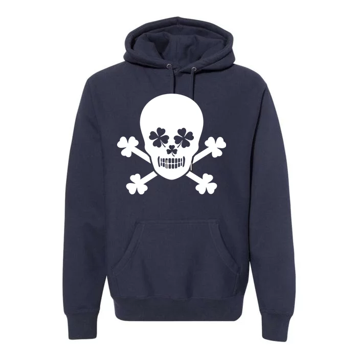 Irish Shamrock Skull Premium Hoodie