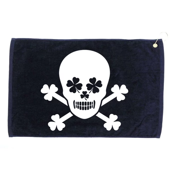 Irish Shamrock Skull Grommeted Golf Towel