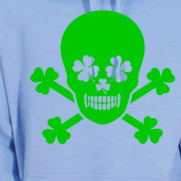 Irish Shamrock Skull Unisex Surf Hoodie