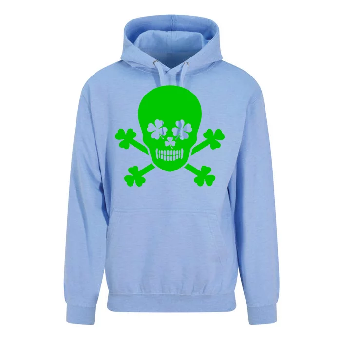 Irish Shamrock Skull Unisex Surf Hoodie