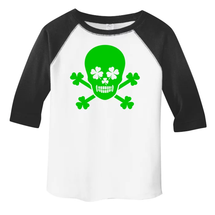 Irish Shamrock Skull Toddler Fine Jersey T-Shirt