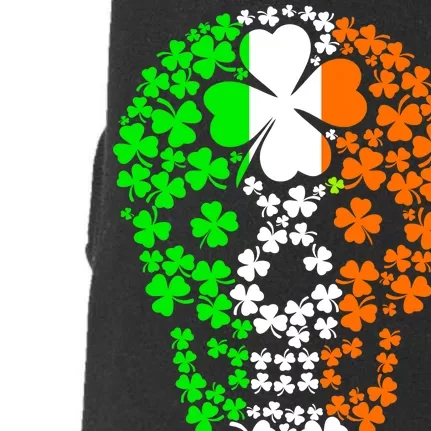 Irish Skull Ireland Clover Doggie 3-End Fleece Hoodie