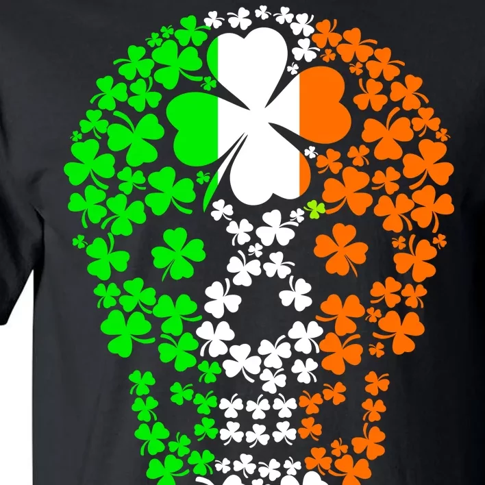 Irish Skull Ireland Clover Tall T-Shirt