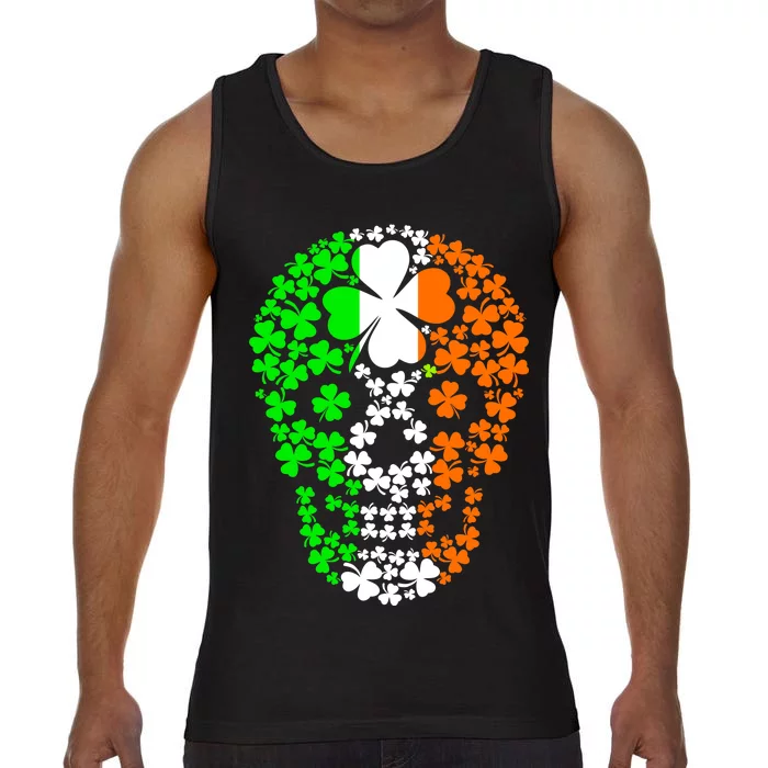 Irish Skull Ireland Clover Comfort Colors® Tank Top