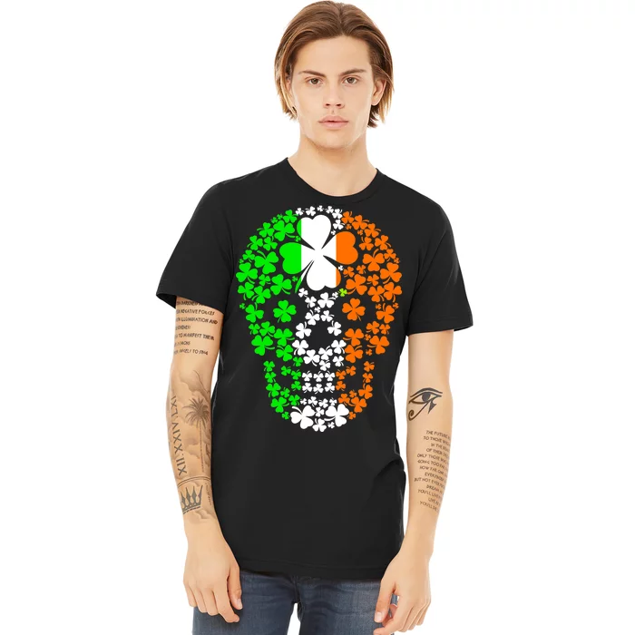 Irish Skull Ireland Clover Premium T-Shirt