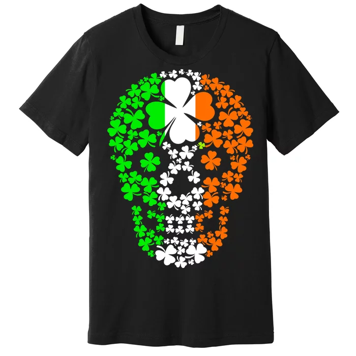 Irish Skull Ireland Clover Premium T-Shirt