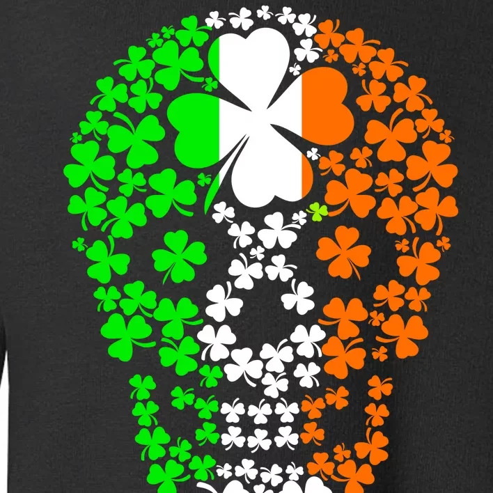 Irish Skull Ireland Clover Toddler Sweatshirt