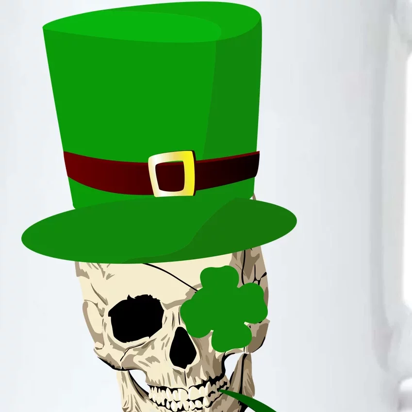 Irish Skull Smoking A Pipe Black Color Changing Mug