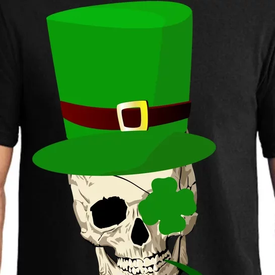 Irish Skull Smoking A Pipe Pajama Set