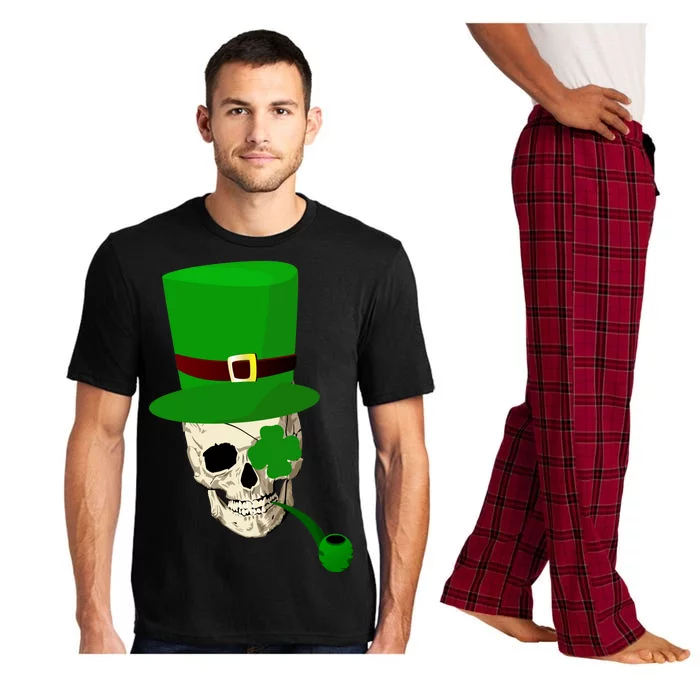 Irish Skull Smoking A Pipe Pajama Set