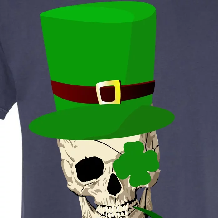 Irish Skull Smoking A Pipe Garment-Dyed Heavyweight T-Shirt