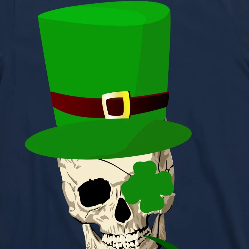 Irish Skull Smoking A Pipe T-Shirt | TeeShirtPalace