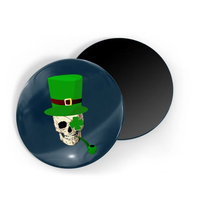 Irish Skull Smoking A Pipe Magnet