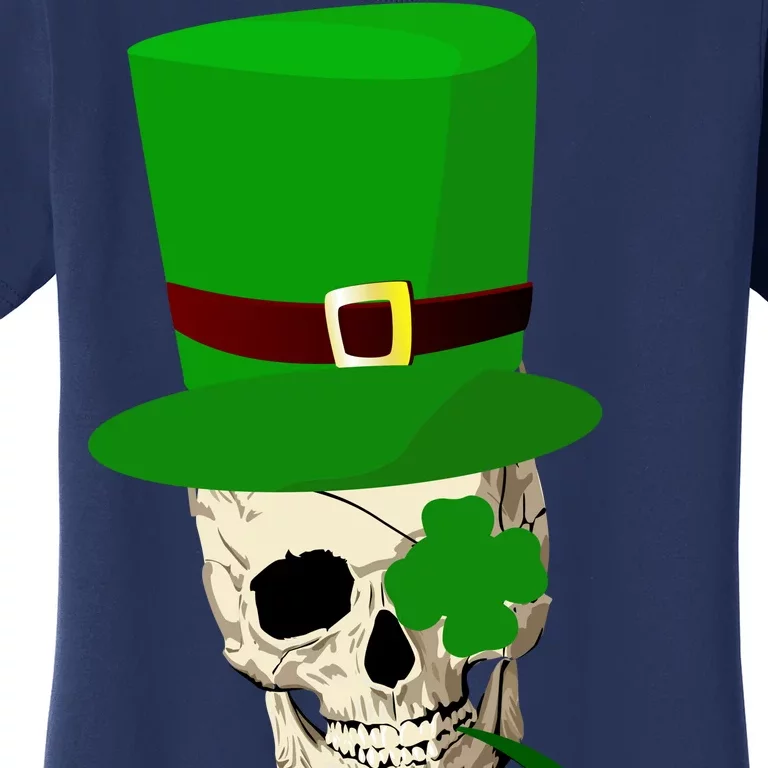 Irish Skull Smoking A Pipe Women's T-Shirt