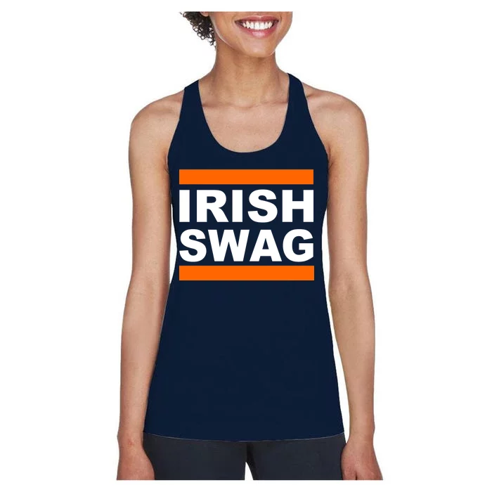 Irish Swag St. Patricks Day Funny Women's Racerback Tank