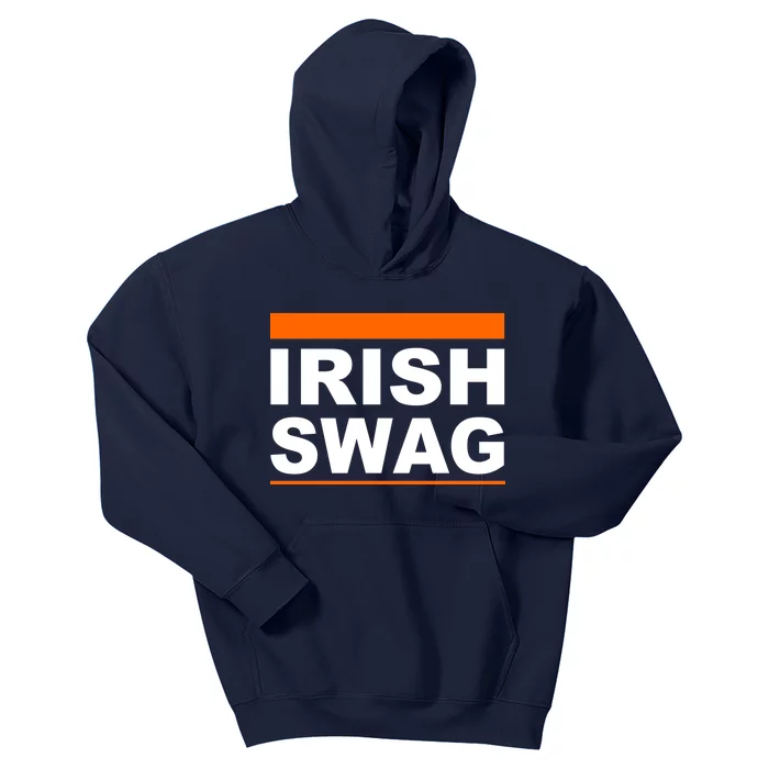 Irish Swag St. Patricks Day Funny Kids Hoodie