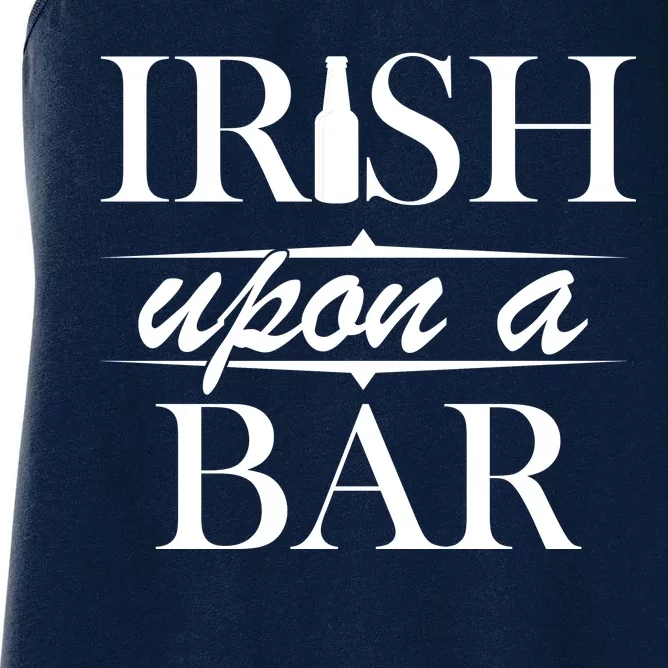 Irish Upon A Bar St Patricks Day Women's Racerback Tank