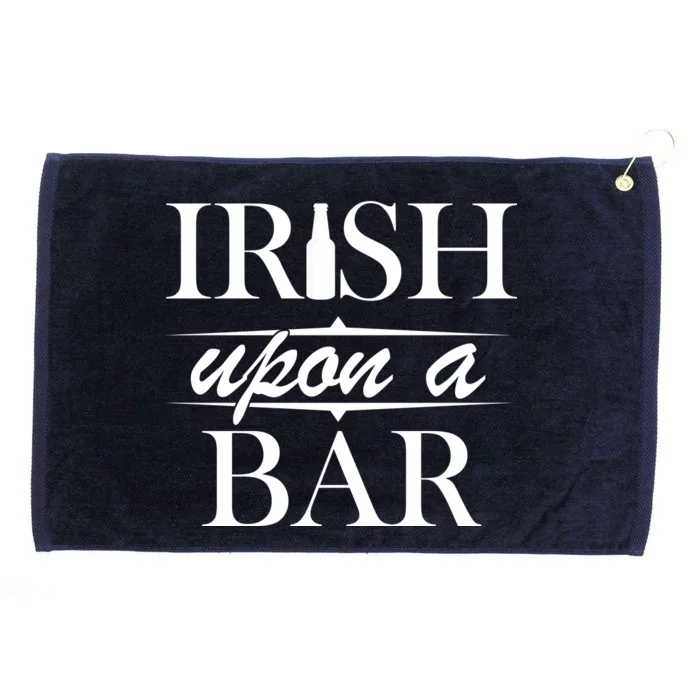 Irish Upon A Bar St Patricks Day Grommeted Golf Towel