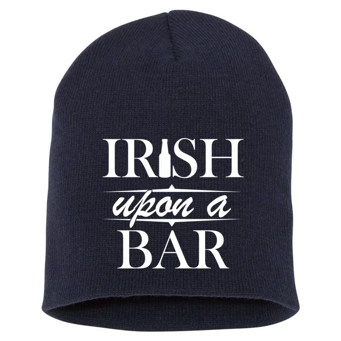 Irish Upon A Bar St Patricks Day Short Acrylic Beanie