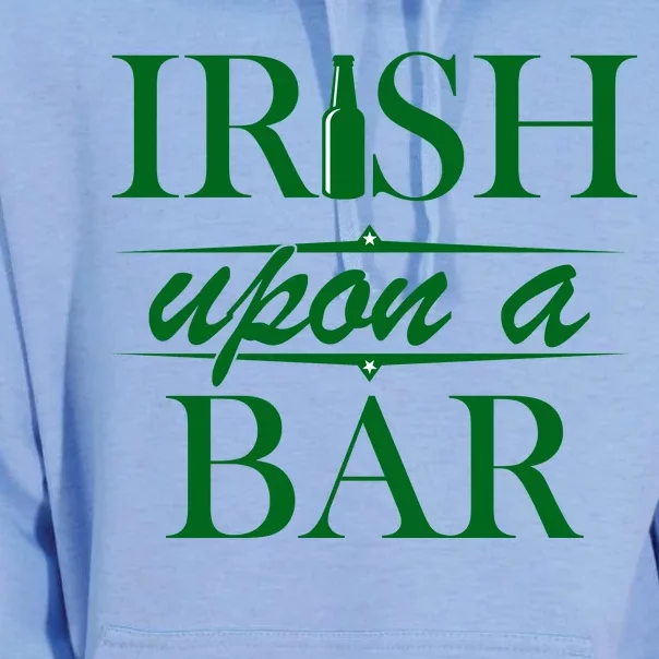 Irish Upon A Bar St Patricks Day Unisex Surf Hoodie