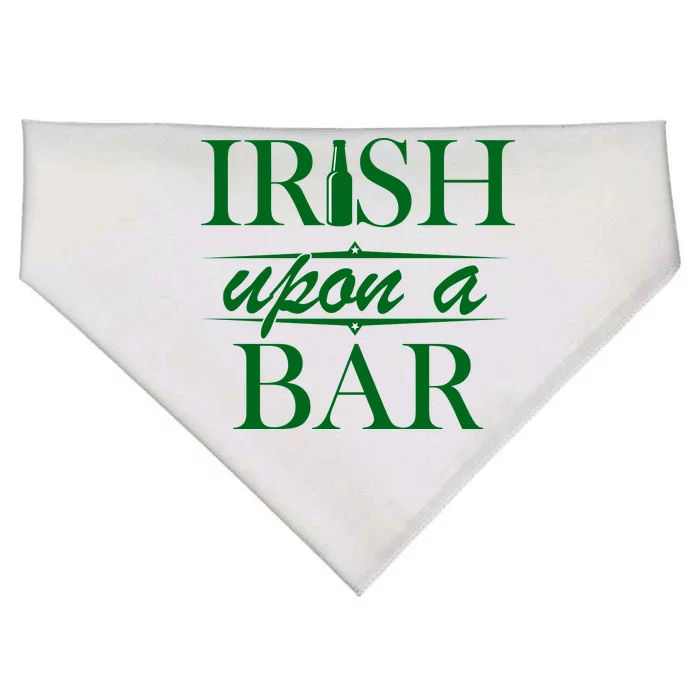 Irish Upon A Bar St Patricks Day USA-Made Doggie Bandana