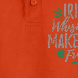 Irish Whiskey Makes Me Frisky Funny Dry Zone Grid Performance Polo