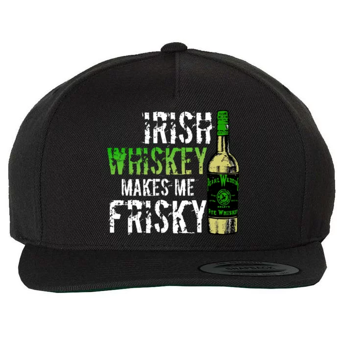 Irish Whisky Makes Me Frisky Wool Snapback Cap