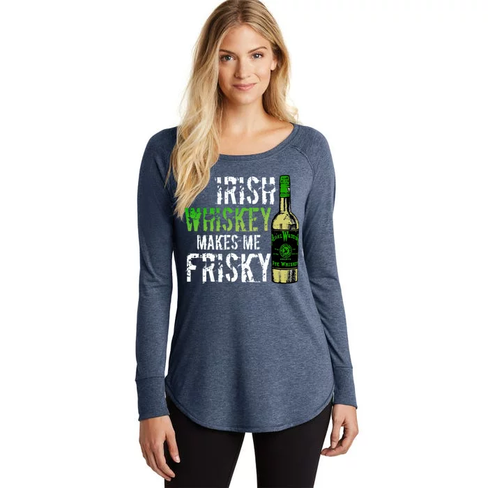 Irish Whisky Makes Me Frisky Women's Perfect Tri Tunic Long Sleeve Shirt