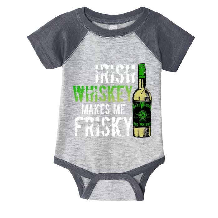 Irish Whisky Makes Me Frisky Infant Baby Jersey Bodysuit