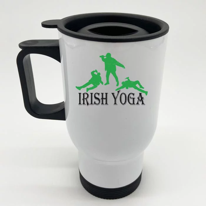 Irish Yoga Front & Back Stainless Steel Travel Mug