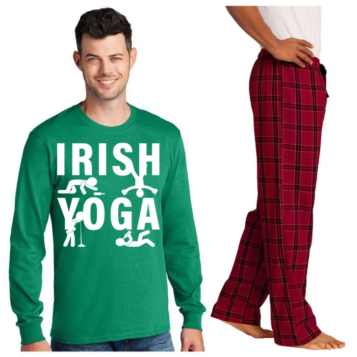 Irish Yoga Funny St. Patrick's Day Long Sleeve Pajama Set